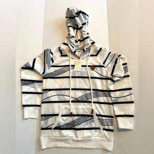 Kids Wanakome White and Blue Hooded Sweatshirt